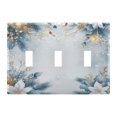 thumbnail image 5 of WOBOGO White Background with Snowflakes 2-hole Switch Plates PC Flame Retardant Plastic Material Glossy Finish Smooth Touch 4.56x4.48x0.27in, 5 of 8