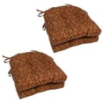 thumbnail image 2 of Blazing Needles 16-inch Indoor/Outdoor Rounded Back Chair Cushion, 16" x 16", Lemon 4 Count, 2 of 2