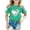 Green, variant on OOOUM Toddler Girls Glitter T Shirts Modern Fit Crewneck Baseball Heart Graphic Short Sleeve Tees Trendy Comfortable Casual Tops Purple 3-4 Years