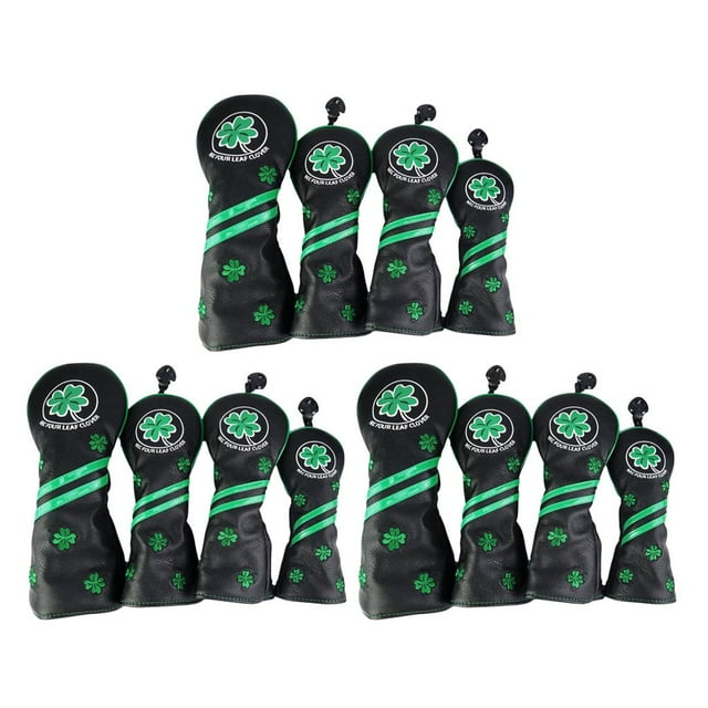 Cubierta para cabeza de golf Cola 12 piezas 400cc Protector Negro