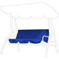 thumbnail image 6 of Swing Cushion Cover, 3 Seater Chair Cushion Replacement Outdoor Swing Seat Outdoor Bench Cushions Outdoor Bench Cushion Cover for Patio Garden Yard(Blue)$$Garden & Patio, 6 of 9