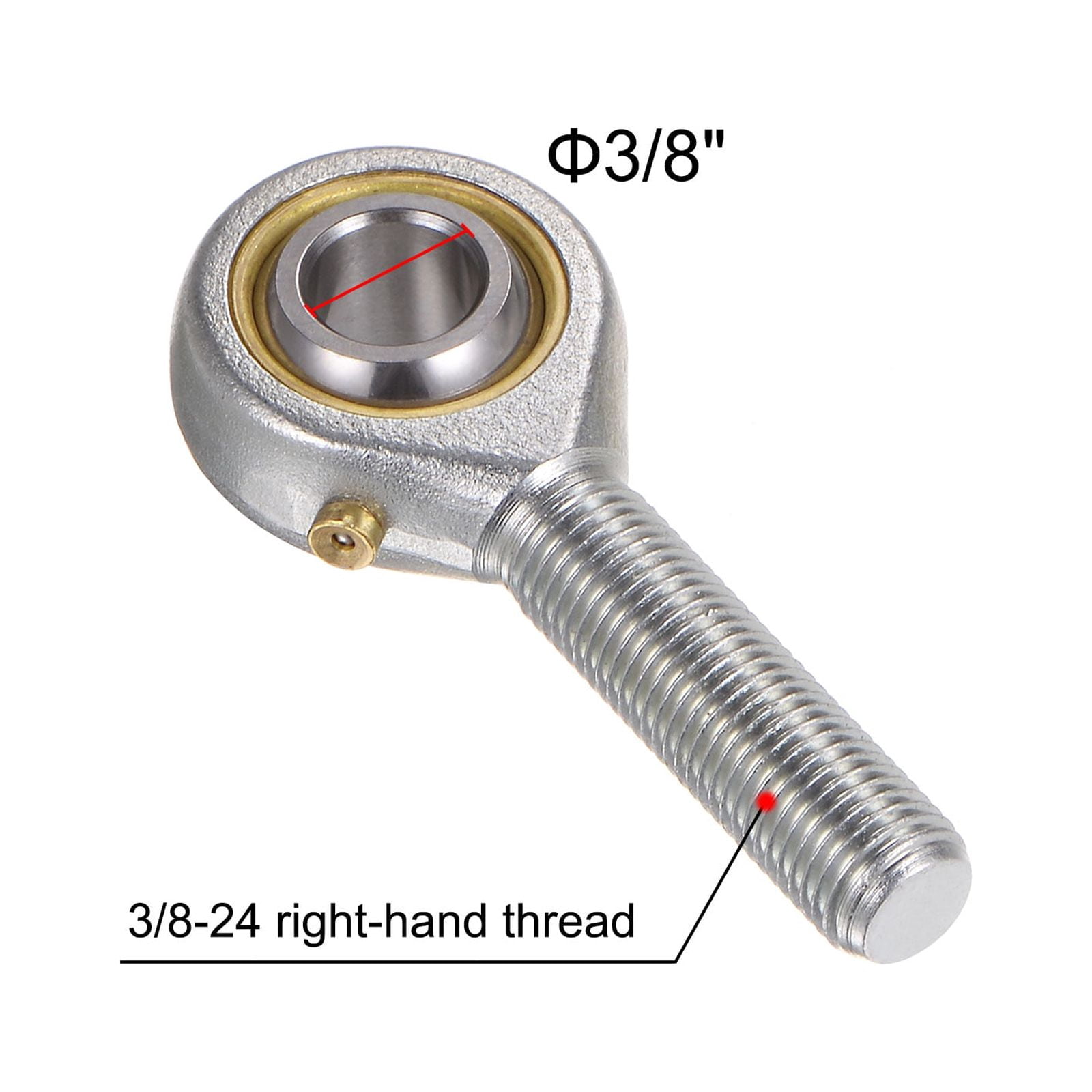 Unique Bargains Male Rod End Bearing Bore and Right Hand Thread 4 Pcs 62mm