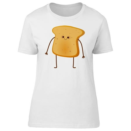 Smartprints Cute Toast Bread Cartoon Tee Women S Image By Shutterstock Walmart Com