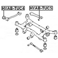 thumbnail image 2 of Febest REAR TRANSVERSE ROD BUSHING # HYAB-TUC5 OEM 55215-2E500, 2 of 2