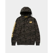 Caterpillar Men's Trademark Banner Hooded Sweatshirt (Regular and Big & Tall Sizes), Night camo, 4X Large