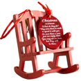 thumbnail image 1 of POINTERTECK Christmas Memorial Chair Ornament Mini Wooden Rocking Chair with Hanging Rope Decorative Hanging Gifts, 1 of 9