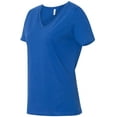 thumbnail image 2 of Bella Canvas 6405 Missy Jersey T-Shirt à Manches Courtes à Col en V, L, True Royal, 2 of 5