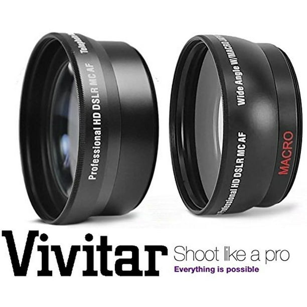 HD Lens Kit Telephoto & Wide Angle Lens Set For Fujifilm Finepix HS35EXR Walmart.com