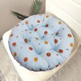 thumbnail image 5 of Foqnuq Solid Color Chair Cushion | Thickened Soft Filled Seat Pad | Round Patio Cushion | Cozy Kitchen Dining Chair Cushion - Blue, 40x40cm/45x45cm, 5 of 6