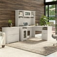 thumbnail image 2 of Cabot L Desk with Hutch and File Cabinet in Linen White Oak - Engineered Wood, 2 of 7