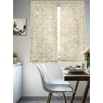 thumbnail image 5 of Beige Flowers Sheer Curtains 72 Inches Long 2 Panels Set, Window Sheer Curtains for Living Room/Bedroom, Spring Floral Farmhouse Retro Art Light Filtering Rod Pocket Curtain 52''x72''x2, 5 of 8