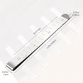 thumbnail image 2 of 20PCS Stainless Steel Hemming Clips - 3-Inch Measuring Ruler Sewing Tool for Fabric Folding, Quilting, and Edge Fixing, 2 of 6