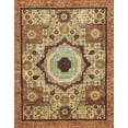 thumbnail image 1 of Ahgly Company Machine Washable Indoor Rectangle Abstract Metallic Gold Area Rugs, 8' x 12', 1 of 7