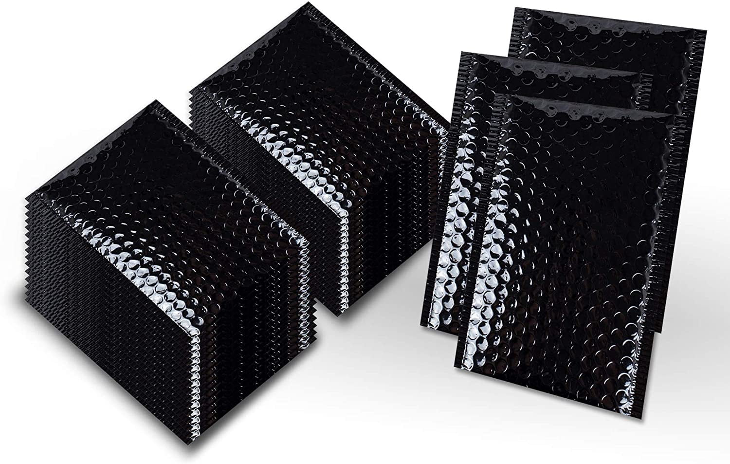 250 Pack Bubble mailers 6x9. Padded envelopes 6 x 9. Glossy Black