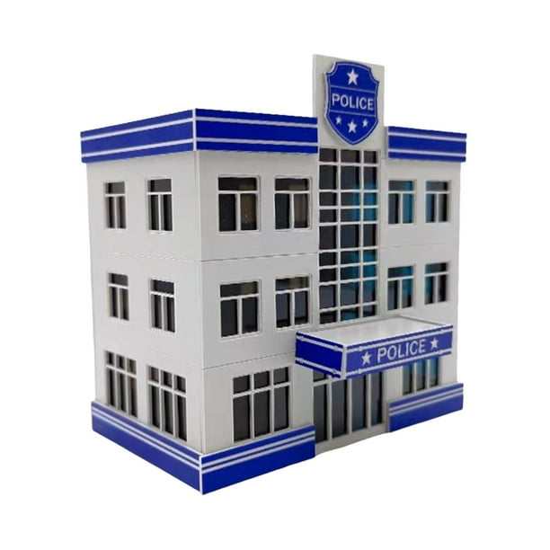 1:64 Estacionamiento Exhibición de vehículos Estacionamiento Escenario Multifuncional Arquitectónico Estación de policía