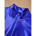 thumbnail image 5 of Sxiwei Women's One-Piece Gymnastics Leotard Spandex Zentai Unitard Body Suit Dancewear Jumpsuit Blue XXL, 5 of 7