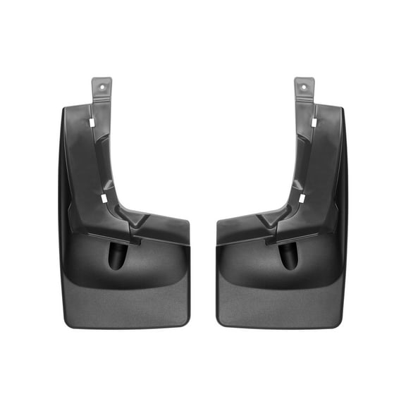 WeatherTech Custom No Drill Splash Guard MudFlaps compatible with 2019-2020 Ford Ranger, Rear Pair - Black