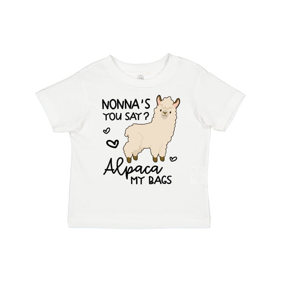 Inktastic Nonna's You Say Alpaca My Bags Boys or Girls Toddler T-Shirt
