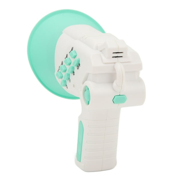 Voice Changing Megaphone Toy Funny Voice Changer Horn Toy Kids Handheld Loudspeaker Funny Megaphone With Multi Voice Effects Plastic Light Green Voice Changer Horn Toy For Boys