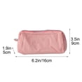 thumbnail image 3 of Lksixu Simple Pencil Pouch, Large Capacity Solid Color Pencil Case with Color-Blocking Zipper, Aesthetic Stationery Organizer, Lightweight & Spacious Pencil Bag, Portable Travel Makeup Bag, 3 of 7