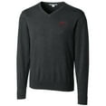 thumbnail image 2 of Men's Cutter & Buck Bobby Bowden Heather Charcoal Florida State Seminoles Big & Tall Lakemont Tri-Blend V-Neck Pullover, 2 of 3