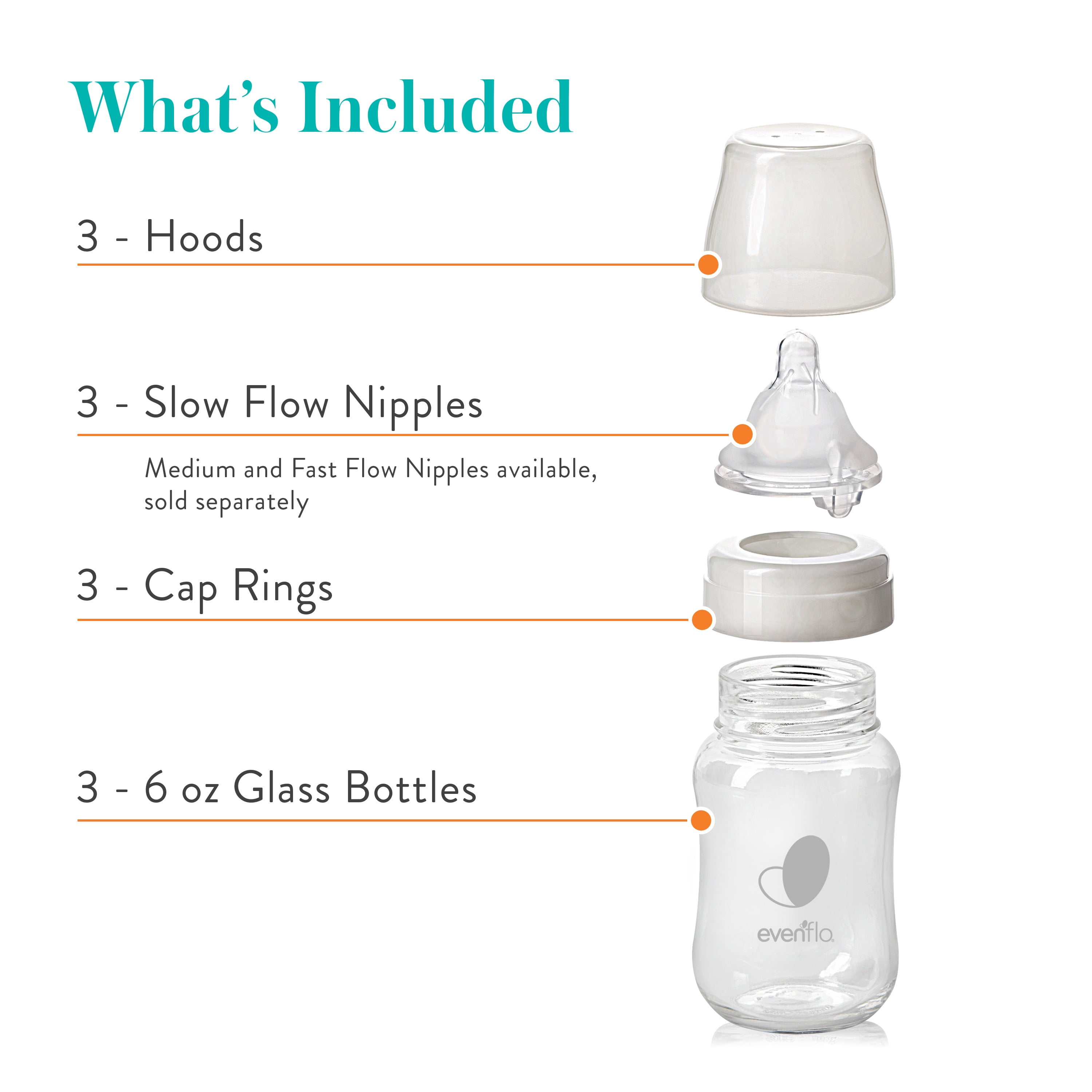 evenflo glass bottles walmart