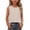 Khaki, variant on Tranfacy Girls Round Neck Tank Top Sleeveless Stripe Print Casual Fashion Outer Layering Shirts