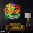 thumbnail image 2 of Glowneon Super Tamales Delicious Neon Sign, Mexican Tamales Led Light, 2 of 5