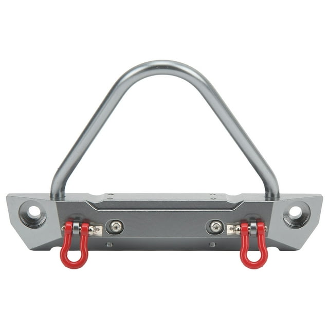 RC Car Front Bumper, 1/10 RC Front Bumper Appearance Easy To Install With Lamps For RC Crawler Car Color