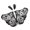 Black White, variant on Comfortable Polyester Halloween Costume Accessory With Moth Butterfly Decoration Elegant Cosplay Accessories