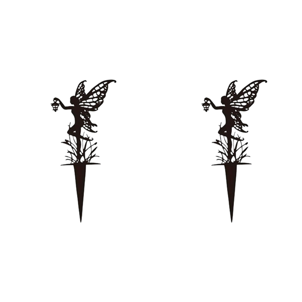 Estaca Decorativa Metal para Jardín Adorno Creativo Hada Bailando 1 Ud.