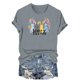 thumbnail image 4 of Mujeres Manga Corta de Verano Tops Día de San Valentín Impreso Cuello Redondo, Camisa de Moda Casual Blusa, 4 of 6