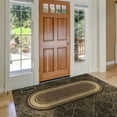 thumbnail image 4 of Ottomanson Non-Slip Hallway Runner Rug 20" x 59" Oval Perfect for High Traffic Areas, Brown Border, 4 of 8