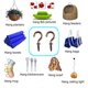 thumbnail image 3 of 100 Pcs 1/2 Inch Small Screw Hooks Cup Hook Screw-in Lights Hooks Jewelry Hooks Red Bronze, 3 of 4