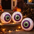 thumbnail image 4 of Halloween Decorations Outdoor Giant Inflatable Ball Spooky Light Up Eyeball Design Durable Purple and Green Tone Halloween Inflatable for Front Yard Backyard Lawn Display Outside, 4 of 6