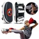 thumbnail image 5 of Padres Boxeo Cuero PU Objetivo Almohadilla Patada Curva para MMA Muay Thai () Blanco, 5 of 9