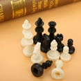 thumbnail image 4 of Chess Pieces, Black White Standard Chess Pieces Small Durable  For Home For Travel Use, 4 of 8