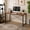 Rustic Brown, variant on Kelno 31" Small Computer Desk Home Office Desk Writing Study Table with Sturdy Metal Frame, Pure White