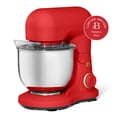 thumbnail image 2 of Beautiful 3.5 Qt Stand Mixer with Flat Beater, Dough Hook, Balloon Whisk, Tomato Red by Drew Barrymore, 2 of 23