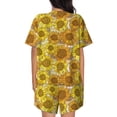thumbnail image 6 of Rateoe Sunflowers1 Pattern Women's Short-Sleeved Pajama Set - 2 Piece Soft and Lightweight Sleepwear Set-XX-Large, 6 of 7