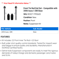 thumbnail image 2 of Front Tie Rod End Set - Compatible with 2006 Isuzu i-280 Base, 2 of 2
