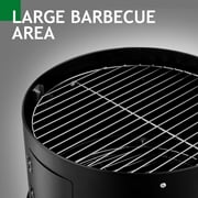Seizeen 16 Smoker Outdoor 3-in-1 Charcoal Grill, Portable BBQ Grill Fire Pit Combo Double-layer Design