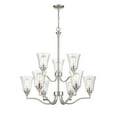 thumbnail image 6 of 2119-BN Millennium Lighting Caily - 9 Light Chandelier-32.5 Inches Tall and 31.5 Inches Wide-Brushed Nickel Finish    -Traditional Installation, 6 of 7