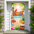 thumbnail image 5 of Hibiscus Flower Tropical Banner Pineapple Luau Decor Colorful Flamingo Beach Party for Summer Celebration Outdoor Event Vacations, 5 of 6