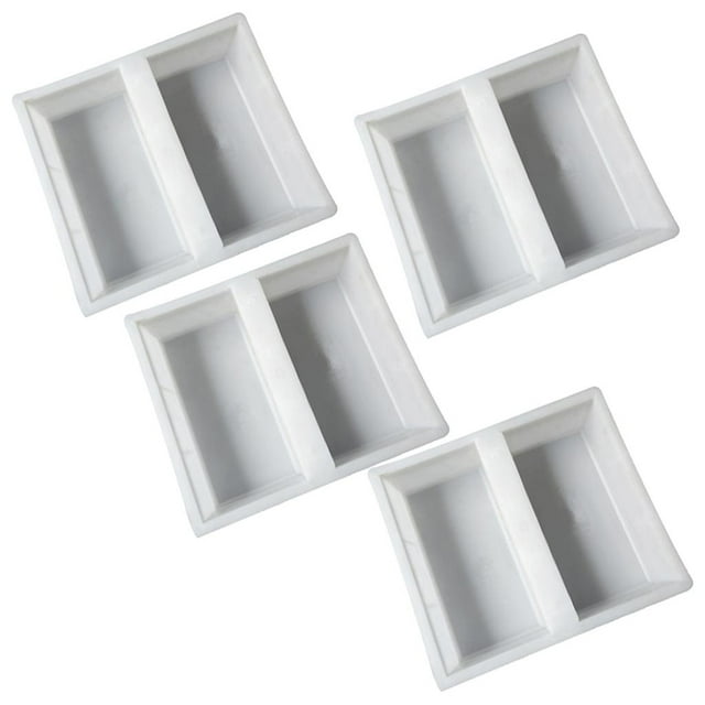 GROWTH TANK 4pcs DIY Driveway Brick Garden Patio Concrete Slabs Path Walk Mould Mold Maker,