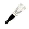 thumbnail image 1 of Transemion Black Wide-Tooth Afro Hair Lifting Pik Pick Detangle Wig Comb for Thick Hair Type B 1Set, 1 of 6