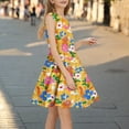 thumbnail image 6 of Xdegoge Dresses for Girls 7-8 Clearance Items Summer Casual Ruffle Short Sleeve Tween Girls Dresses Casual Sundress for Girls Vestidos De Princesas Para NiñAs De 3, 6 of 6