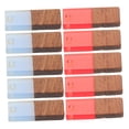 thumbnail image 5 of DIY Resin and Wood Rectangle Charms for Jewelry Making Assorted Color 10Pcs, 5 of 8