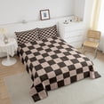 thumbnail image 3 of Erosebridal Plaid Checkered Bedding Sets Full with Comforter, Farmhouse Gingham Duvet Insert, Vintage Room decor, Ultra Soft 3pcs, 3 of 8