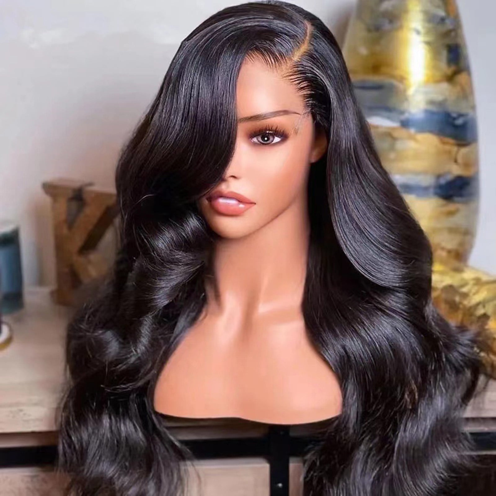 Kitty K 26” BLACK BODY WAVY LACE FRONT WIG  *NWT* Body Wave Lace Frontal Wig – K-Extensions main image 2